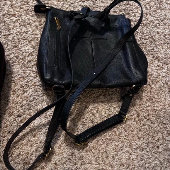Fossil Black Leather Backpack - Picture 2 of 3